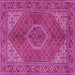 Square Persian Pink Traditional Rug, tr3558pnk