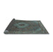 Sideview of Medallion Light Blue Traditional Rug, tr3559lblu