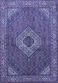 Medallion Blue Traditional Rug, tr3559blu