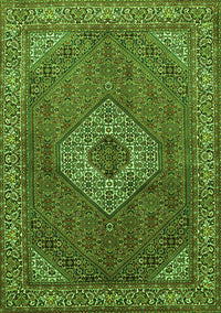 Medallion Green Traditional Rug, tr3559grn