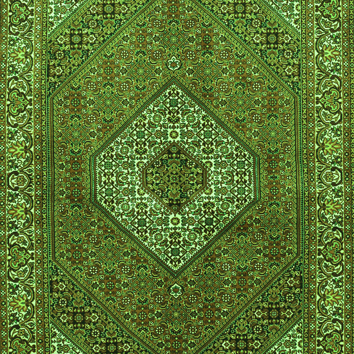Medallion Green Traditional Rug, tr3559grn