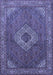 Medallion Blue Traditional Rug, tr3559blu