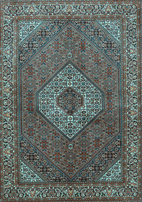 Medallion Light Blue Traditional Rug, tr3559lblu