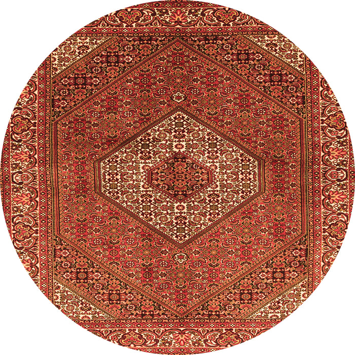 Square Medallion Orange Traditional Rug, tr3559org