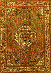 Medallion Yellow Traditional Rug, tr3559yw