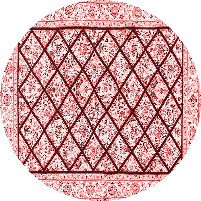 Machine Washable Persian Red Traditional Rug, wshtr355red
