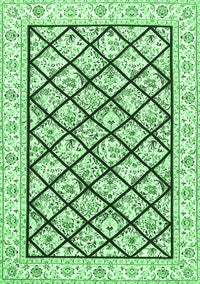 Persian Emerald Green Traditional Rug, tr355emgrn