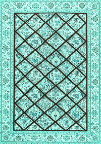 Persian Turquoise Traditional Rug, tr355turq