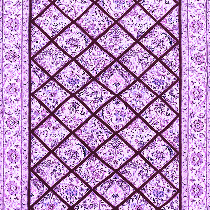 Machine Washable Persian Purple Traditional Area Rugs, wshtr355pur