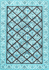 Persian Light Blue Traditional Rug, tr355lblu