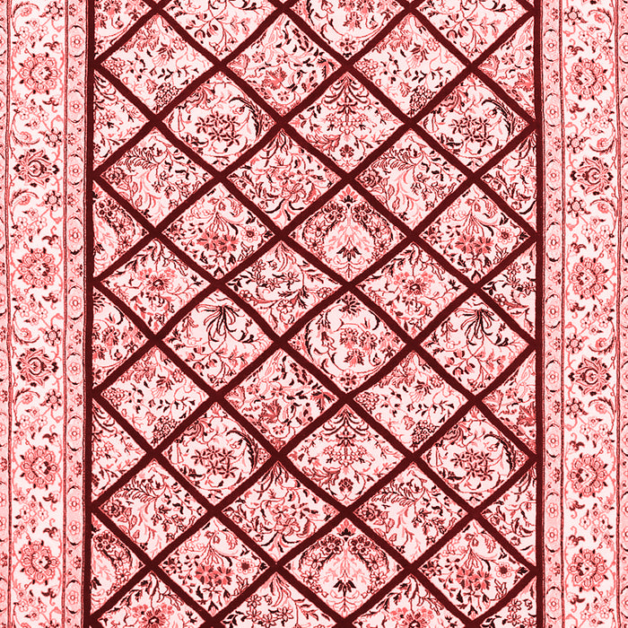 Machine Washable Persian Red Traditional Rug, wshtr355red