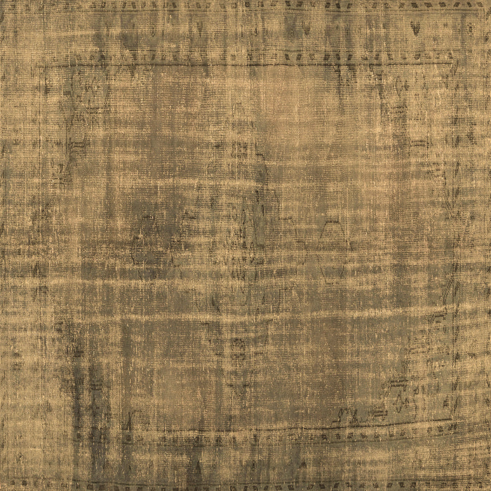 Square Machine Washable Persian Brown Traditional Rug, wshtr3560brn