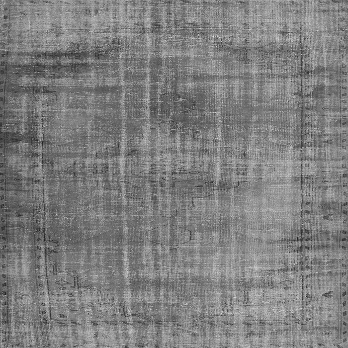 Round Machine Washable Persian Gray Traditional Rug, wshtr3560gry