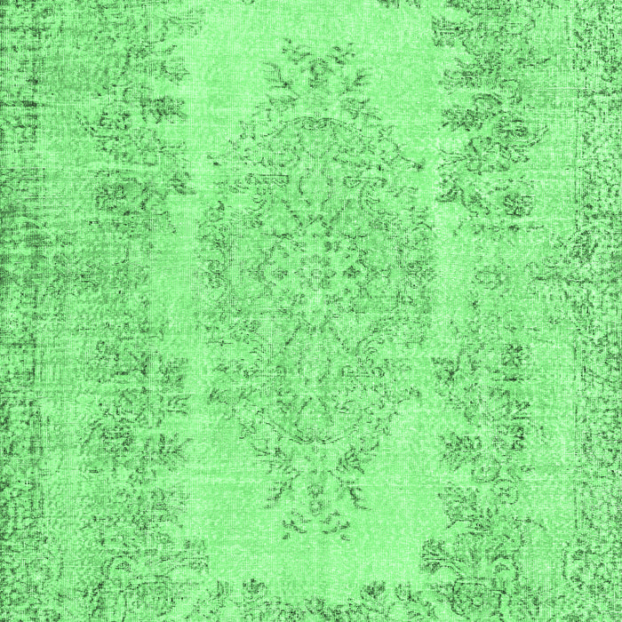 Machine Washable Persian Emerald Green Traditional Area Rugs, wshtr3561emgrn