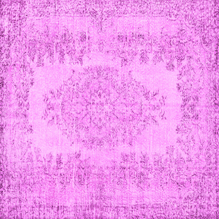 Square Machine Washable Persian Pink Traditional Rug, wshtr3561pnk