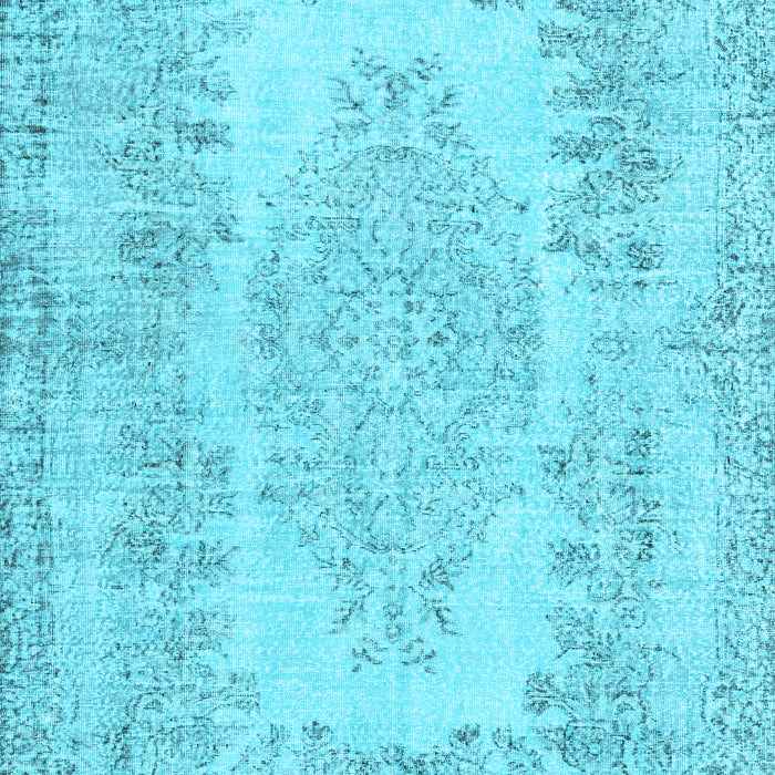 Machine Washable Persian Light Blue Traditional Rug, wshtr3561lblu