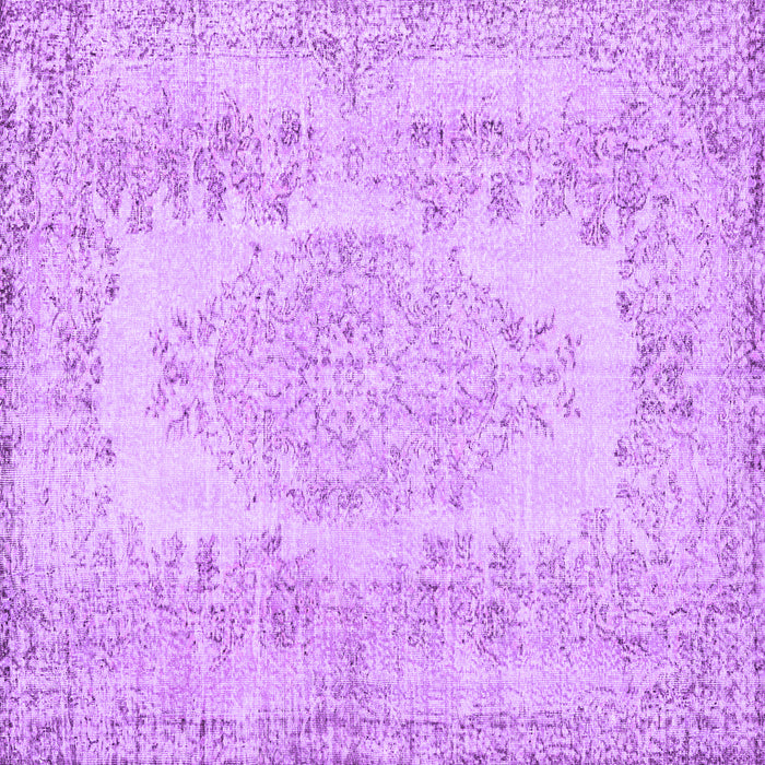 Square Persian Purple Traditional Rug, tr3561pur