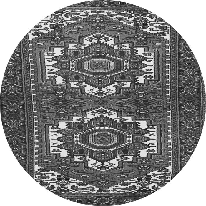 Machine Washable Persian Gray Traditional Rug, wshtr3562gry