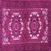 Square Machine Washable Persian Pink Traditional Rug, wshtr3562pnk