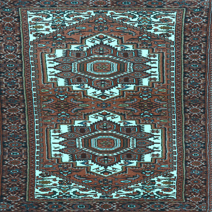 Square Persian Light Blue Traditional Rug, tr3562lblu