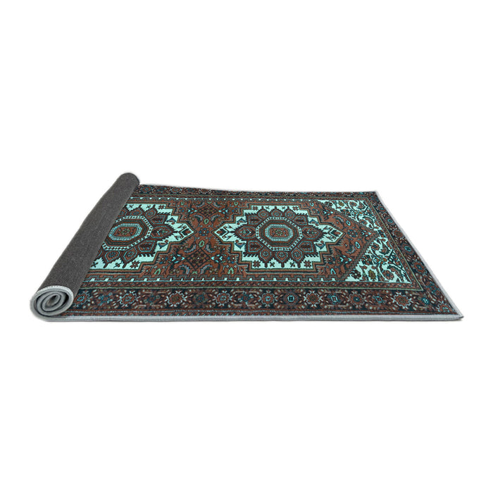 Sideview of Persian Light Blue Traditional Rug, tr3562lblu