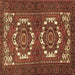 Square Machine Washable Persian Brown Traditional Rug, wshtr3562brn