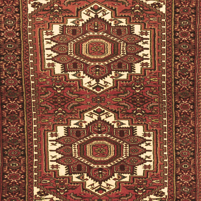 Machine Washable Persian Brown Traditional Rug, wshtr3562brn