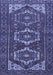 Machine Washable Persian Blue Traditional Rug, wshtr3563blu