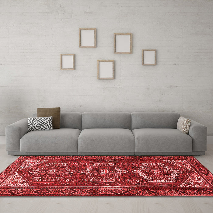 Traditional Red Washable Rugs