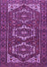 Machine Washable Persian Purple Traditional Area Rugs, wshtr3563pur