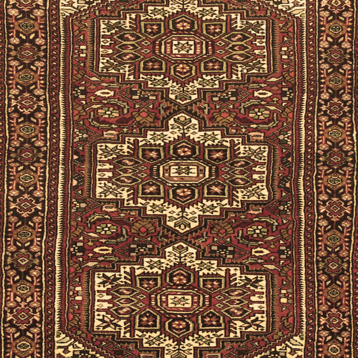 Machine Washable Persian Brown Traditional Rug, wshtr3563brn