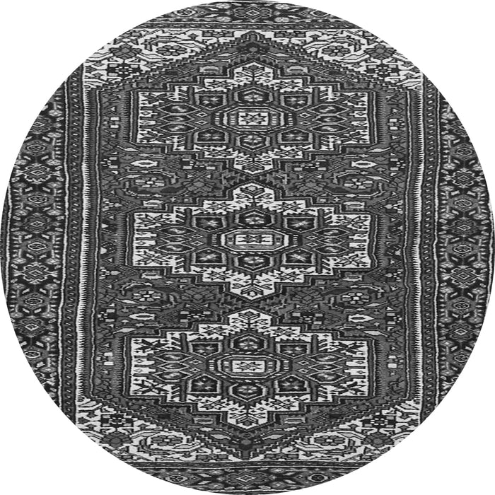 Machine Washable Persian Gray Traditional Rug, wshtr3563gry