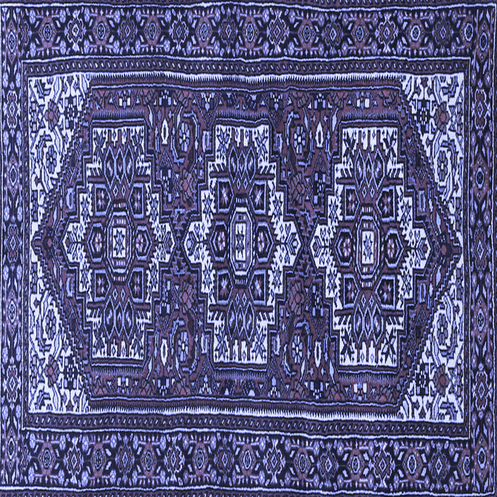 Square Persian Blue Traditional Rug, tr3563blu