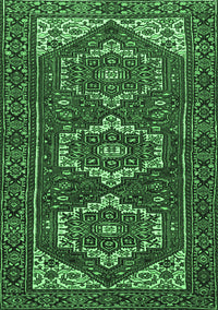 Persian Emerald Green Traditional Rug, tr3563emgrn