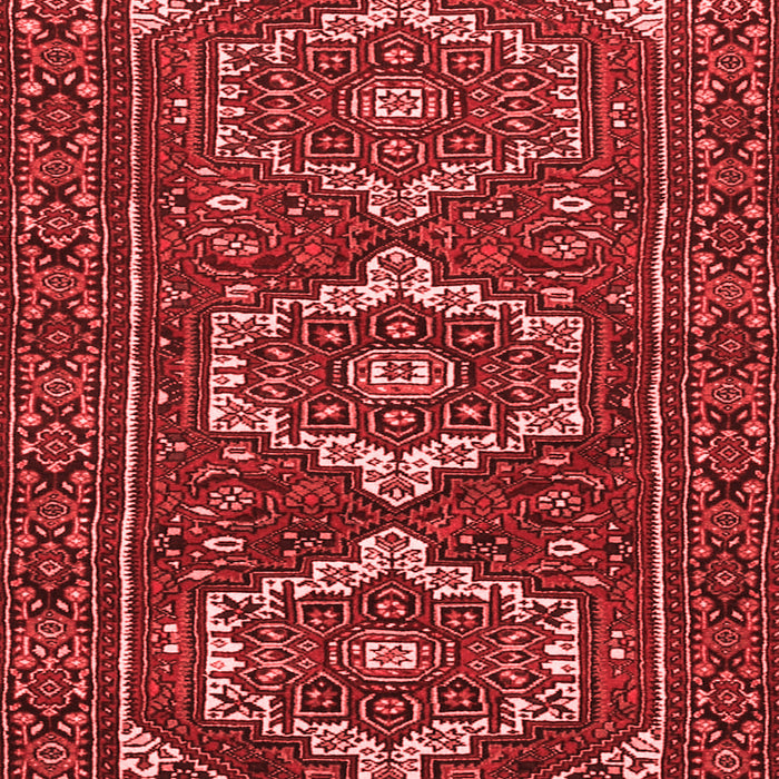 Machine Washable Persian Red Traditional Rug, wshtr3563red