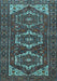 Machine Washable Persian Light Blue Traditional Rug, wshtr3563lblu