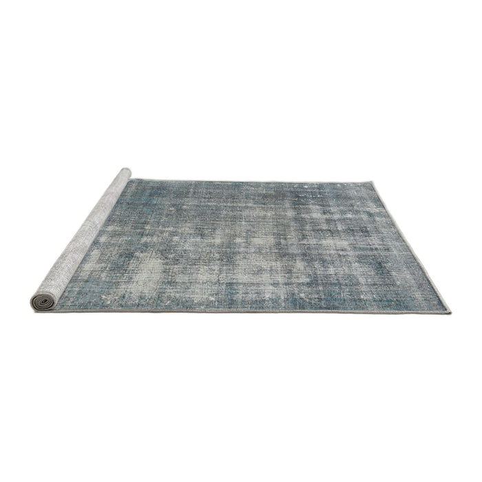 Sideview of Machine Washable Traditional Slate Granite Gray Rug, wshtr3564