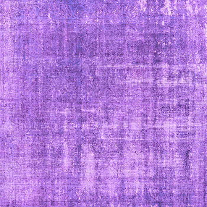 Square Machine Washable Persian Purple Traditional Area Rugs, wshtr3564pur