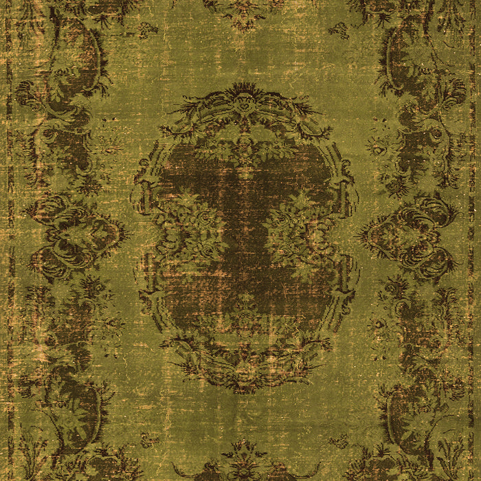 Serging Thickness of Machine Washable Persian Orange Bohemian Area Rugs, wshtr3565org