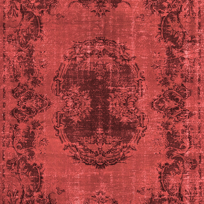Machine Washable Persian Red Bohemian Rug, wshtr3565red