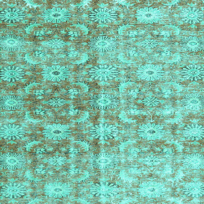Machine Washable Persian Turquoise Traditional Area Rugs, wshtr3566turq
