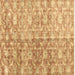 Square Persian Brown Traditional Rug, tr3566brn