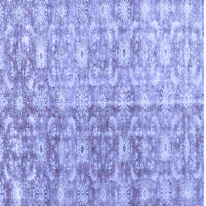 Square Persian Blue Traditional Rug, tr3566blu