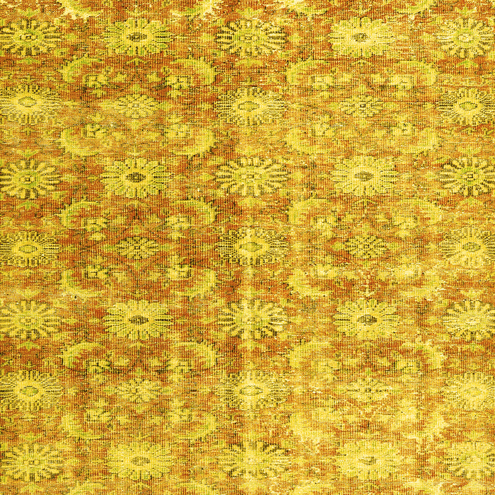 Machine Washable Persian Yellow Traditional Rug, wshtr3566yw