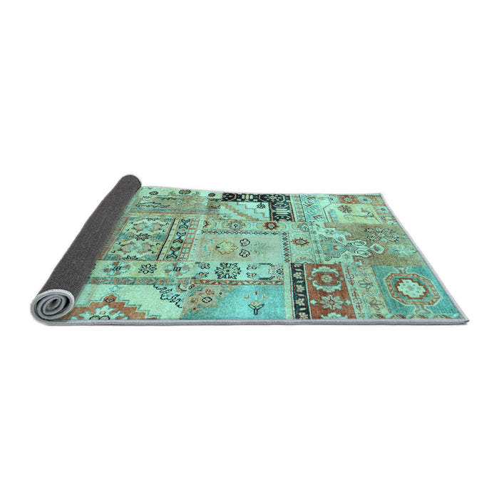 Sideview of Persian Light Blue Traditional Rug, tr3567lblu