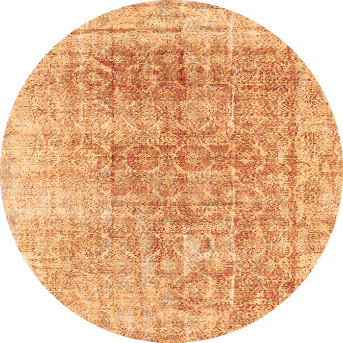 Machine Washable Persian Orange Traditional Area Rugs, wshtr3568org