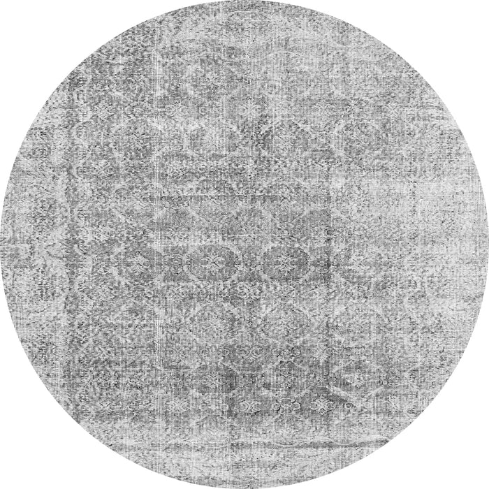 Machine Washable Persian Gray Traditional Rug, wshtr3568gry