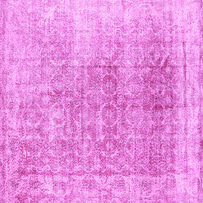 Square Machine Washable Persian Pink Traditional Rug, wshtr3568pnk