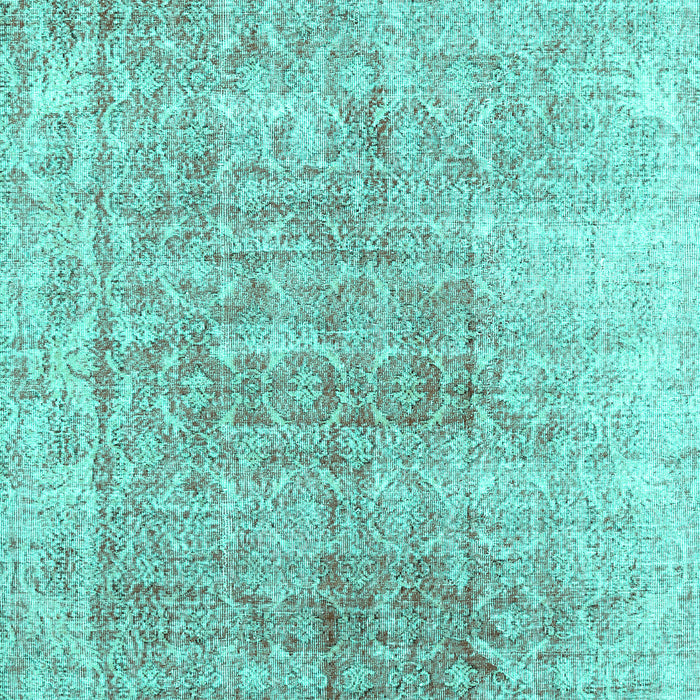 Machine Washable Persian Turquoise Traditional Area Rugs, wshtr3568turq