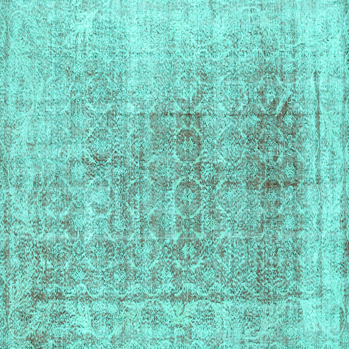 Square Persian Turquoise Traditional Rug, tr3568turq